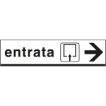 [FA6804D] FA6804D - Cartello scatolato ENTRATA destra