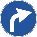 [FAH260080D] FAH260080D - Disco  rifrangente HI NF 80d direzione obbligatoria