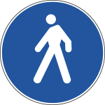 [FAR240088] FAR240088 - Disco rifrangente NF 88 PERCORSO PEDONALE