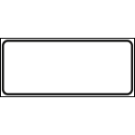 [FCR922] FCR922 - pannello integrativo NEUTRO solo bordino per cantieri temporanei