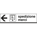 [FL6802L] FL6802L - Cartello indicazione SPEDIZIONE MERCI sinistra