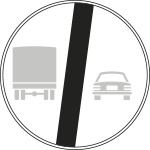 [FLH260073] FLH260073 - Disco rifrangente NF 73 FINE divieto SORPASSO