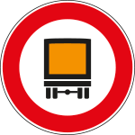 [FLR262063] FLR262063 - Cartello NF  63 TRANSITO vietato TRASPORTO ESPLOSIVI