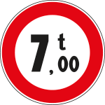 [FLR262068] FLR262068 - Cartello NF 68 divieto PESO SUPERIORE t:___