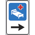 [FLR761282D] FLR761282D - Cartello NF 282 OSPEDALE DESTRA