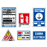 [KIT15000R] KIT15000R - Kit per cabina 15000 V composto da cartelli in all. E11903 rifrangente