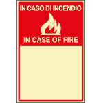 [L2973P] L2973P - Cartello fotoluminescente In caso d'incendio