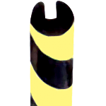 [LPGE420] LPGE420 - Paracolpi tipo B fotoluminescente m 1 gial/nero