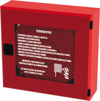 [MCN25/30] MCN25/30 - Cassetta naspo FLORIDA con tubazione da m 30 Pyton bianco