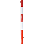 [PAF48] PAF48 - Paletto parapedonale bianco rosso diametro 48