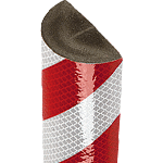 [PGE722RW] PGE722RW - Paracolpi tipo C+ mt. 1 rosso/bianco RIFRANGENTE