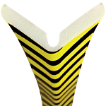 [PGEF160] PGEF160 - Paracolpi flessibile m 1 giallo nero