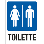 [PO5010] PO5010 - cartello in Polionda toilette