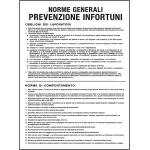 [PO5031] PO5031 - cartello in Polionda Norme generali prevenzione infortuni