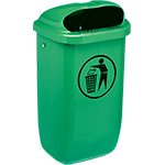 [PRR020] PRR020 - gettacarte polietilene colore verde palo escluso