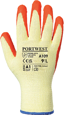 [PWT109L] PWT109L - Guanto in Lattice Grip poliestere arancione tg.L