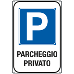 [R5620Y] R5620Y - Cartello Parcheggio privato