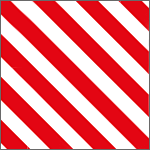 [R9411] R9411 - Pannello adesivo rifrangente bianco rosso