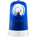 [RA230B] RA230B - Segnalatore rotante base piana240Vca blu
