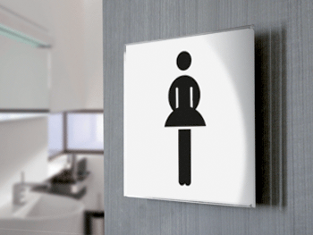 [SECT22A] SECT22A - segnale  in vetro CRYSTAL monofacciale 150x150 piu'simbolo