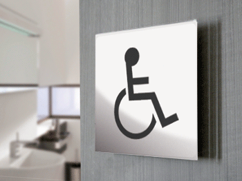 [SECT34A] SECT34A - segnale  in vetro CRYSTAL monofacciale 150x150 piu'simbolo