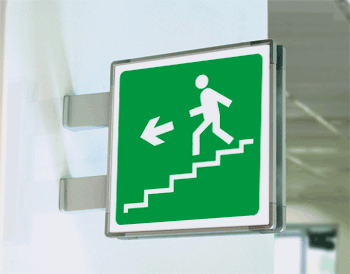 [SEM15161BG] SEM15161BG - segnale alluminio METAL a bandiera bifacciale piu'simbolo 210x210