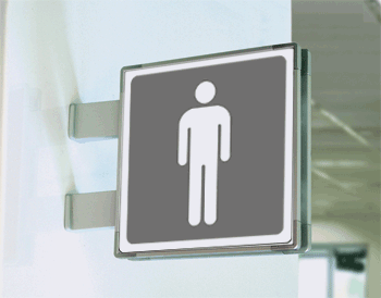 [SEM15642BA] SEM15642BA - segnale alluminio METAL a bandiera bifacciale piu'simbolo 150x150