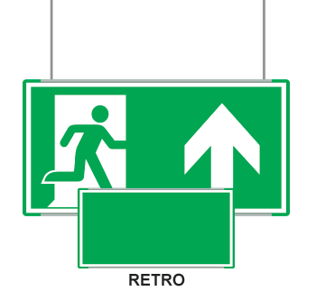 [SEME715103SMC] SEME715103SMC - segnaletica all.Metal VERDE sospesa Uscita Emergenza Nord EN ISO 7010