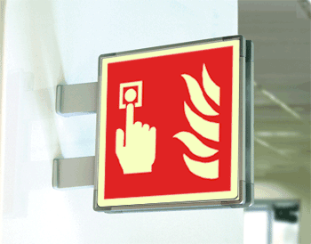 [SEML15117BG] SEML15117BG - segnale fotoluminescente in alluminio METAL bifacciale 210x210