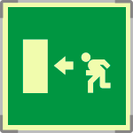 [SEML15154G] SEML15154G - segnale fotoluminescente in alluminio METAL monofacciale 210x210