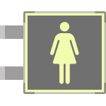 [SEML15643BG] SEML15643BG - segnale fotoluminescente in alluminio METAL bifacciale 210x210