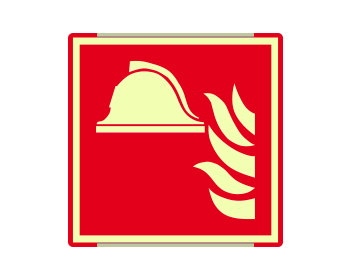 [SEMLE15111AC] SEMLE15111AC - segnaletica all.Metal profilo ROSSO mono simb.luminesc.Presidio Antinc