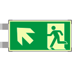 [SEMLE715105BN] SEMLE715105BN - Segnaletica all. Metal bifacciale luminesc.uscita emerg. EN ISO 7010