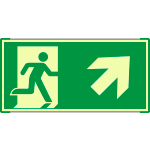 [SEMLE715106NC] SEMLE715106NC - Segnale all.Metal mono luminescente prof.VERDE Usc.Emerg. EN ISO 7010