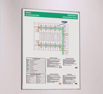 [SEMP] SEMP - segnale in alluminio METAL per planimetrie 297X420 (A3)