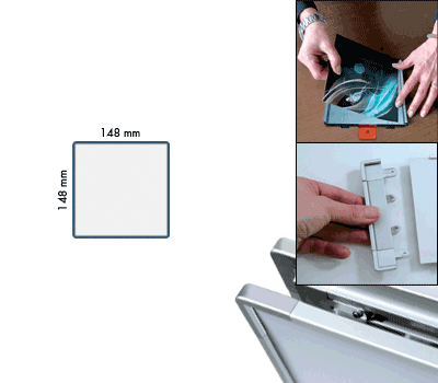 [SEMS1515BS] SEMS1515BS - cornice allum.monofacciale METALSIGN colore BLU