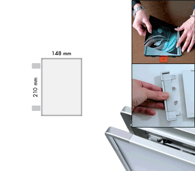 [SEMS2115BW] SEMS2115BW - segnale alluminio METALSIGN a bandiera bifacciale colore BIANCO