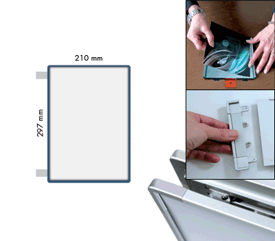 [SEMS2921BBS] SEMS2921BBS - segnale alluminio METALSIGN a bandiera bifacciale colore BLU