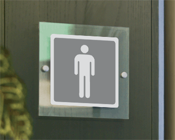 [SEP15642W] SEP15642W - segnale plexiglass PLEXI monofacciale 200x200 piu'simbolo