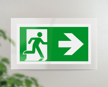 [SEPE715102FR] SEPE715102FR - targa PLexi monof.uscita di emergenza ds fiss.inv EN ISO 7010