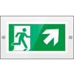 [SEPE715106R] SEPE715106R - targa PLexi monof.uscita emerg. ds alto fissaggio a vite EN ISO 7010