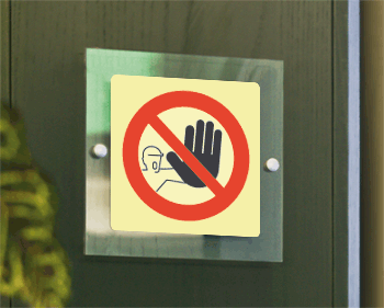 [SEPS1312W] SEPS1312W - targa Plexi monofacciale  Divieto di accesso