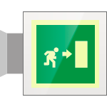 [SEPS15153BW] SEPS15153BW - Segnale plexiglass PLEXI bifacciale piu'simbolo fotoluminescente