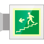 [SEPS15161BW] SEPS15161BW - Segnale plexiglass PLEXI bifacciale piu'simbolo fotoluminescente