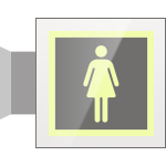 [SEPS15643BW] SEPS15643BW - Segnale plexiglass PLEXI bifacciale piu'simbolo fotoluminescente