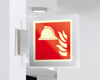 [SEPSE15111BW] SEPSE15111BW - targa Plexi bifacciale  Presidio Antinc. EN ISO 7010 F004