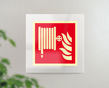 [SEPSE15115FW] SEPSE15115FW - targa Plexi monofac. Lancia Antincen.fiss.invisib.EN ISO 7010 F002