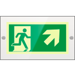 [SEPSE715106R] SEPSE715106R - targa PLexi mono  usc.emerg.ds alto fissaggio a vite EN ISO 7010