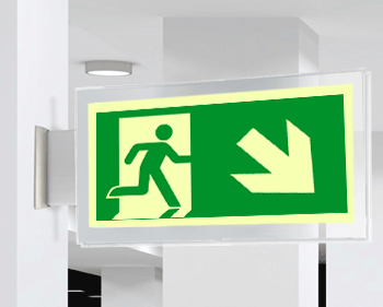 [SEPSE715108BR] SEPSE715108BR - targa PLexi monof. uscita emergenza ds basso fiss.inv EN ISO 7010