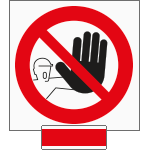 [SIC1312A] SIC1312A - sistema COLORFIX ROSSO monofacciale Vietato L'Accesso